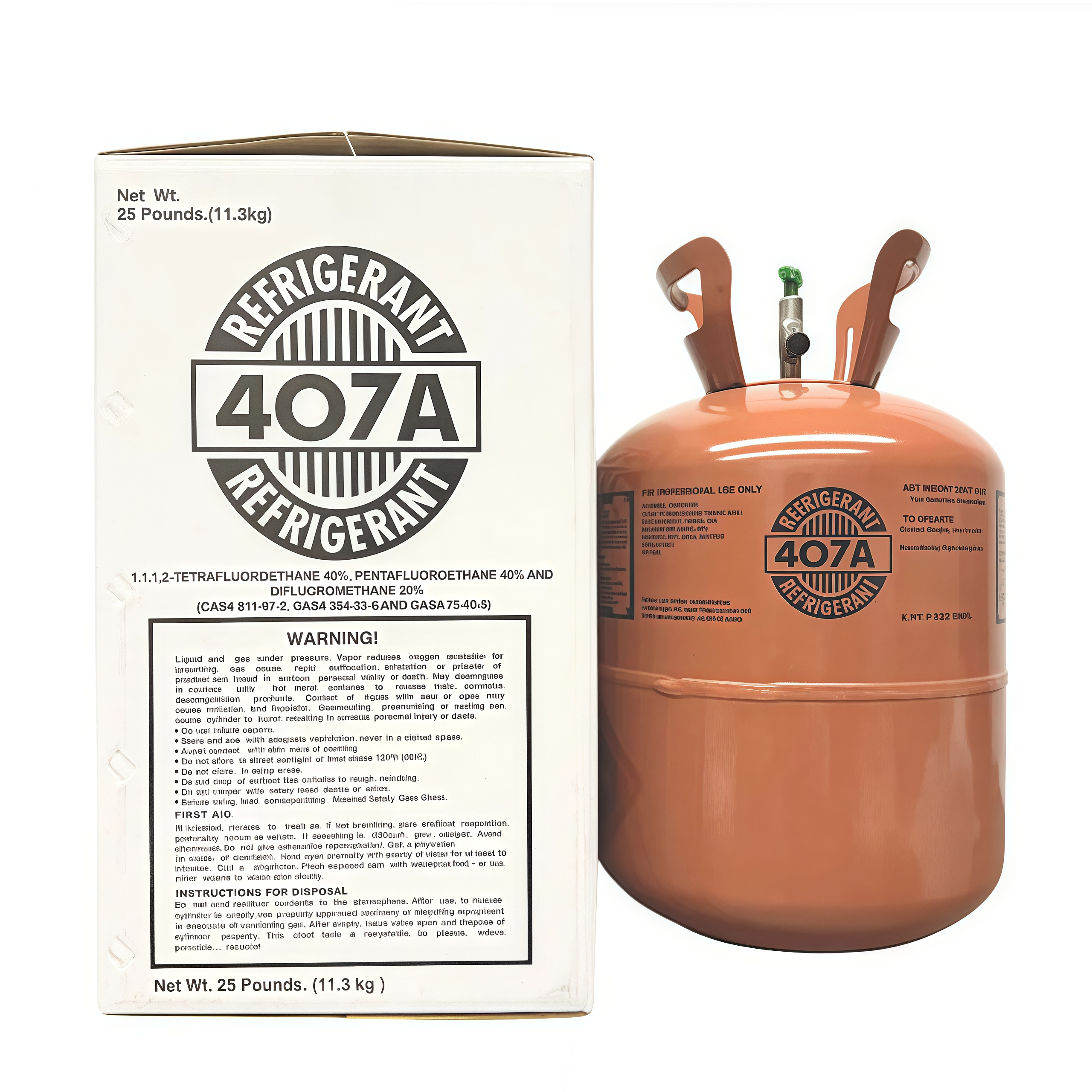 R407A Refrigerant 25lb, US local warehouse, UPS/FedEx Free Shipping